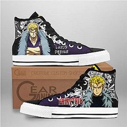 Fairy Tail Converse - Laxus Dreyar High Top Shoes | Anime Converse AG0512
