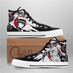 Demon Slayer Converse - Muzan Kibutsuji High Top Shoes | Anime Converse AG0512