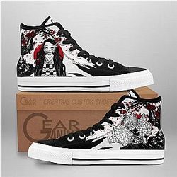 Demon Slayer Converse - Zenitsu and Nezuko High Top Shoes | Anime Converse AG0512