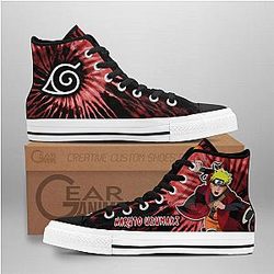 Naruto Converse - Nrt Uzumaki Sage High Top Shoes Tie Dye Mix Manga | Anime Converse AG0512