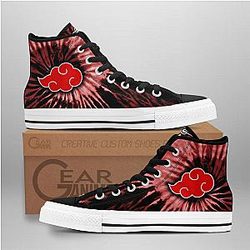Naruto Converse - Akatsuki High Top Shoes Tie Dye Mix Manga | Anime Converse AG0512
