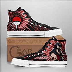 Naruto Converse - Itachi Uchiha High Top Shoes Tie Dye Mix Manga | Anime Converse AG0512