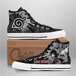 Naruto Converse - Kiba Inuzuka High Top Shoes Tie Dye Mix Manga | Anime Converse AG0512