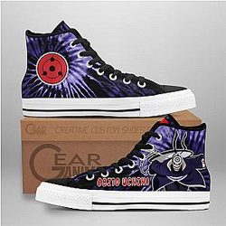 Naruto Converse - Obito Uchiha High Top Shoes Tie Dye Mix Manga | Anime Converse AG0512