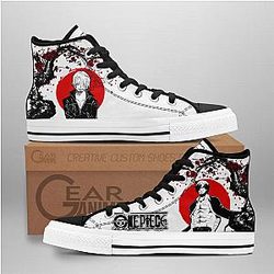 One Piece Converse - Sanji High Top Shoes | Anime Converse AG0512