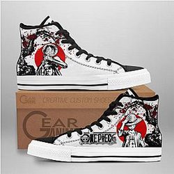 One Piece Converse - Luffy High Top Shoes | Anime Converse AG0512