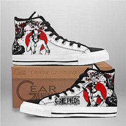 One Piece Converse - Portgas Ace High Top Shoes | Anime Converse AG0512