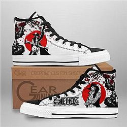 One Piece Converse - Dracule Mihawk High Top Shoes | Anime Converse AG0512
