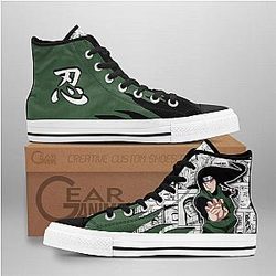 Naruto Converse - Neji Hyuga High Top Shoes Mix Manga | Anime Converse AG0512