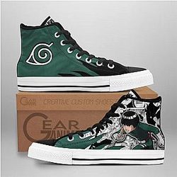 Naruto Converse - Rock Lee High Top Shoes Mix Manga | Anime Converse AG0512