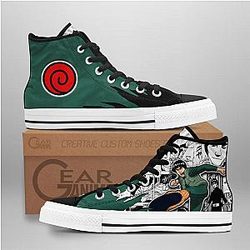 Naruto Converse - Might Guy High Top Shoes Mix Manga | Anime Converse AG0512