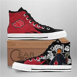 Naruto Converse - Tobi High Top Shoes Akatsuki Mix Manga | Anime Converse AG0512