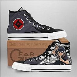 Naruto Converse - Shisui Uchiha High Top Shoes Mix Manga | Anime Converse AG0512
