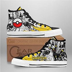 Pokemon Converse - Umbreon High Top Shoes Mix Manga | Anime Converse AG0512