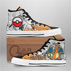 Pokemon Converse - Charizard High Top Shoes Mix Manga | Anime Converse AG0512