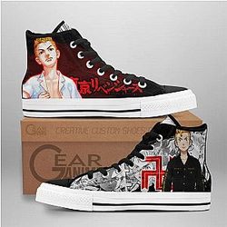 Tokyo Revengers Converse - Takemichi Hanagaki High Top Shoes | Anime Converse AG0512