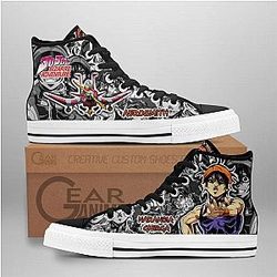 Jojo's Birraze Adventure Converse - Narancia Ghirga High Top Shoes | Anime Converse AG0512