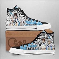 Haikyuu Converse - Kamomedai High Top Shoes | Anime Converse AG0512