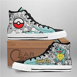 Pokemon Converse - Squirtle High Top Shoes Mix Manga | Anime Converse AG0512