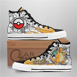 Pokemon Converse - Dragonite High Top Shoes Mix Manga | Anime Converse AG0512