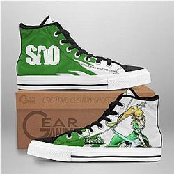 Sword Art Online Converse - Suguha Kirigaya High Top Shoes | Anime Converse AG0512