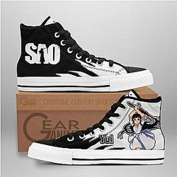 Sword Art Online Converse - Yui High Top Shoes | Anime Converse AG0512