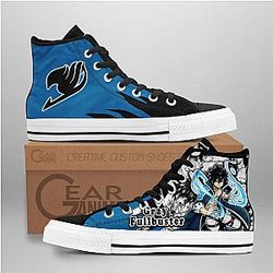 Fairy Tail Converse - Gray Fullbuster High Top Shoes Mix Manga | Anime Converse AG0512