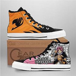 Fairy Tail Converse - Natsu Dragneel High Top Shoes Mix Manga | Anime Converse AG0512