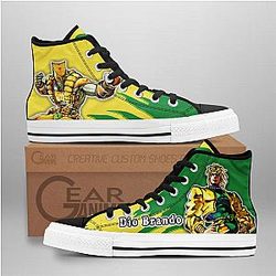 JoJo's Bizarre Adventure Converse - Dio Brando High Top Shoes | Anime Converse AG0512