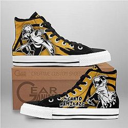 Naruto Converse - Minato Namikaze High Top Shoes Mix Manga | Anime Converse AG0512