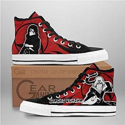 Naruto Converse - Itachi Uchiha High Top Shoes Mix Manga | Anime Converse AG0512