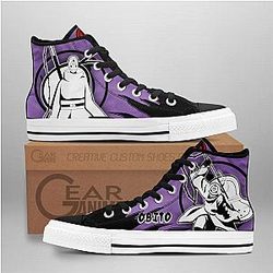 Naruto Converse - Obito Uchiha High Top Shoes Mix Manga | Anime Converse AG0512