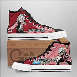 Beyblade Converse - Shu Kurenai High Top Shoes | Anime Converse AG0512