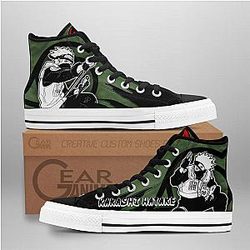 Naruto Converse - Kakashi Hatake High Top Shoes Mix Manga | Anime Converse AG0512