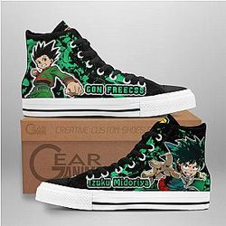 Dragon Ball Converse - Gon Freecss and Deku High Top Shoes | Anime Converse AG0512