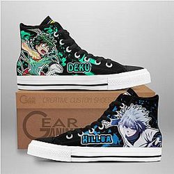 My Hero Academia Converse - Killua and Deku High Top Shoes | Anime Converse AG0512