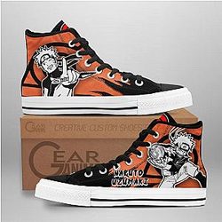 Naruto Converse - Nrt Uzumaki High Top Shoes Mix Manga | Anime Converse AG0512