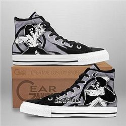 Naruto Converse - Neji Hyuga High Top Shoes Mix Manga | Anime Converse AG0512