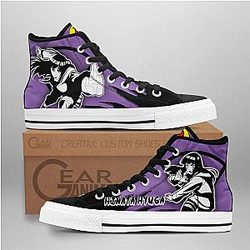 Naruto Converse - Hinata Hyuga High Top Shoes Mix Manga | Anime Converse AG0512