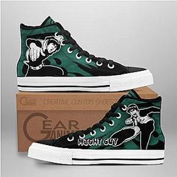 Naruto Converse - Might Guy High Top Shoes Mix Manga | Anime Converse AG0512