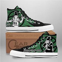 Naruto Converse - Shikamaru Nara High Top Shoes Mix Manga | Anime Converse AG0512