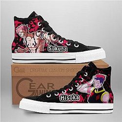 Jujutsu Kaisen Converse - Hisoka and Sukuna High Top Shoes | Anime Converse AG0512
