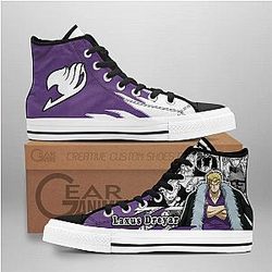 Fairy Tail Converse - Laxus Dreyar High Top Shoes Mix Manga | Anime Converse AG0512