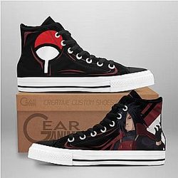 Naruto Converse - Uchiha Madara High Top Shoes | Anime Converse AG0512