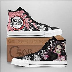 Demon Slayer Converse - Nezuko High Top Shoes | Anime Converse AG0512
