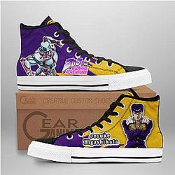 JoJo's Bizarre Adventure Converse - Jousuke Higashikata High Top Shoes | Anime Converse AG0512