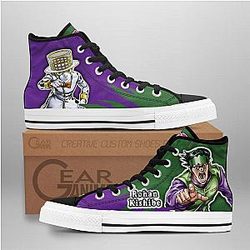 JoJo's Bizarre Adventure Converse - Rohan Kishibe High Top Shoes | Anime Converse AG0512