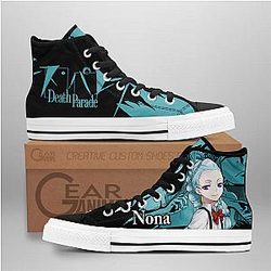 Death Parade Converse - Nona High Top Shoes | Anime Converse AG0512