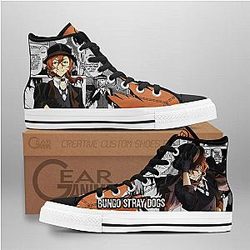 Bungo Stray Dogs Converse - Chuuya Nakahara High Top Shoes | Anime Converse AG0512