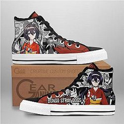 Bungo Stray Dogs Converse - Kyouka Izumi High Top Shoes | Anime Converse AG0512